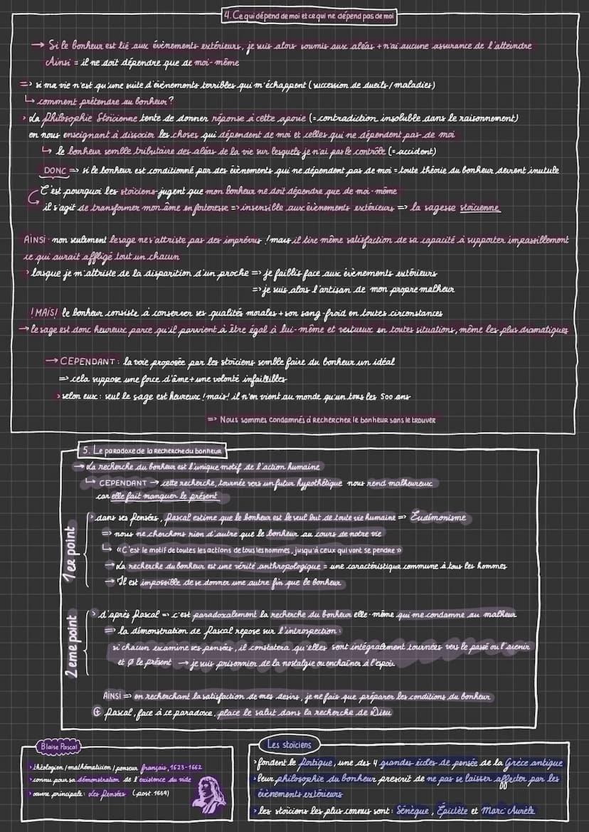 LE BONHEUR
définitions
ataraxie: « absence de troubles dans l'âme», Hédonisme théorie qui fait de la recherche du
état de sérénité/tranquili
