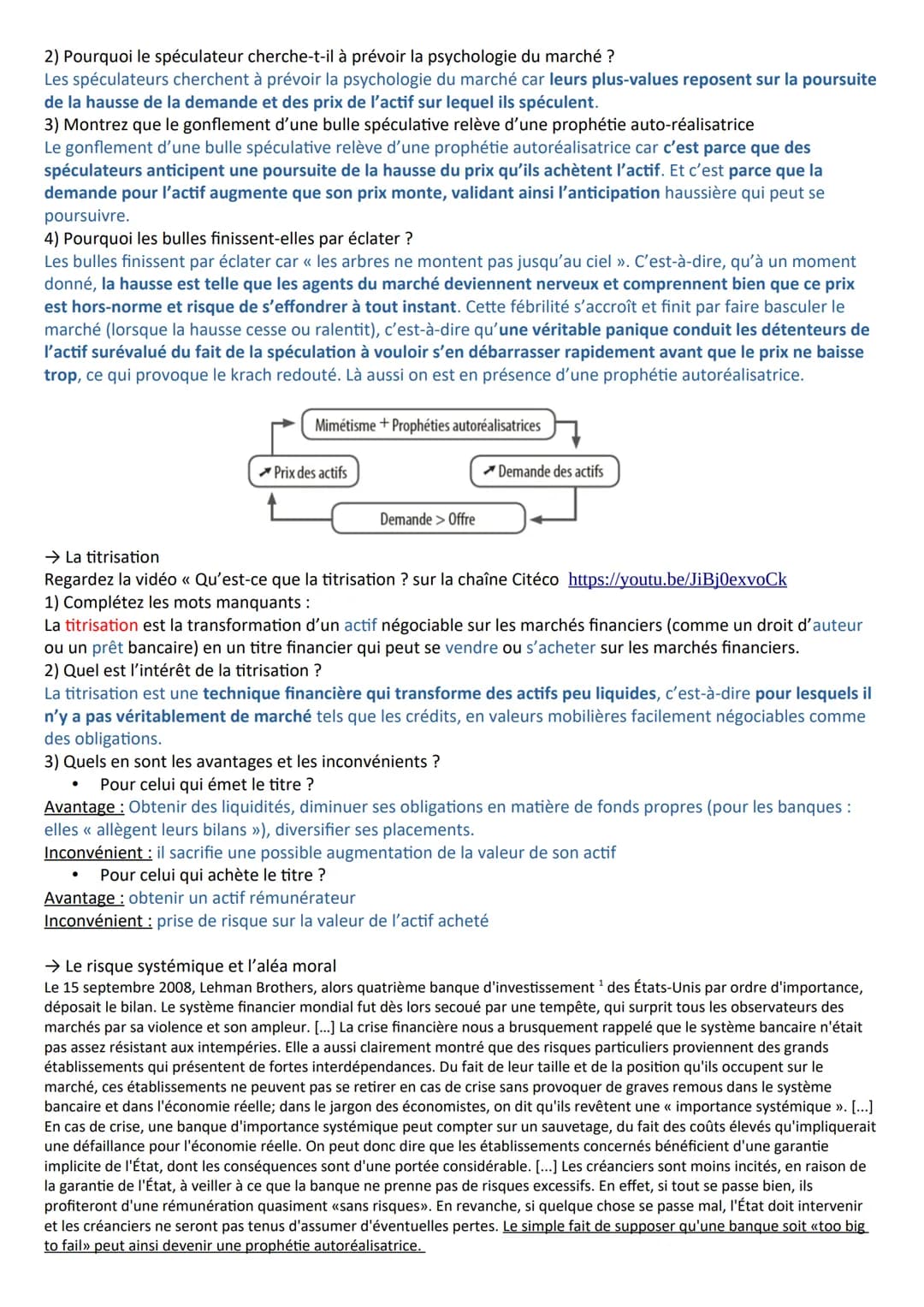 Chapitre 8- Comment expliquer les crises financières et régler le système financier ?
A la fin du chapitre, vous devez être capable de :
Con