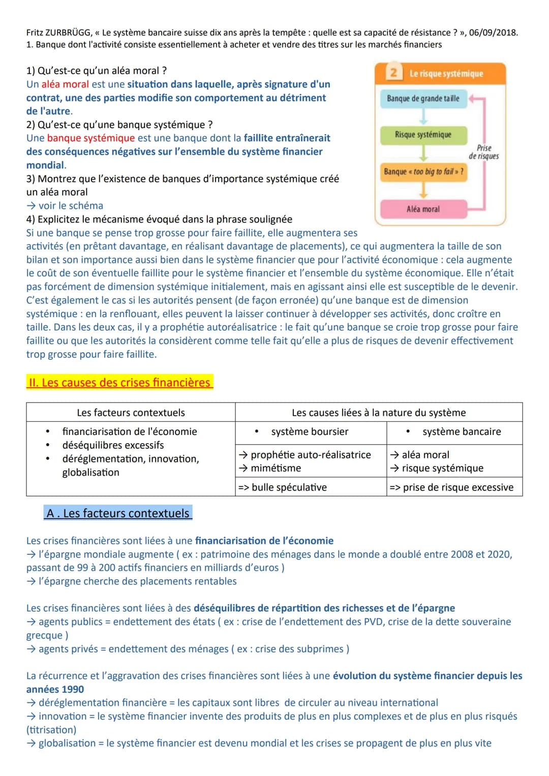 Chapitre 8- Comment expliquer les crises financières et régler le système financier ?
A la fin du chapitre, vous devez être capable de :
Con