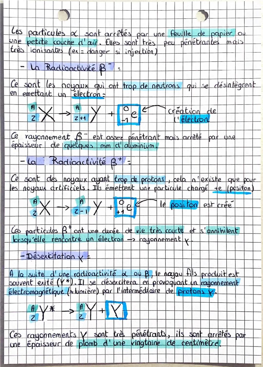 Thi chap I
Selences
physique
On appelle periode radioactive" ou demi-vie t½ d'un
noyau radioactif, la durée au bout de laquelle l'activité
d