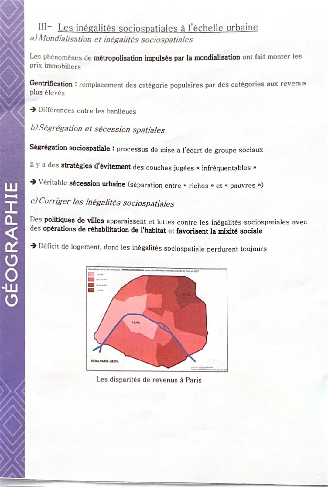 GÉOGRAPHIE
Les aires urbaines : une nouvelle géographie d'une
France mondialisée
I-
Les nouvelles formes de l'urbanisation de la France
a) U