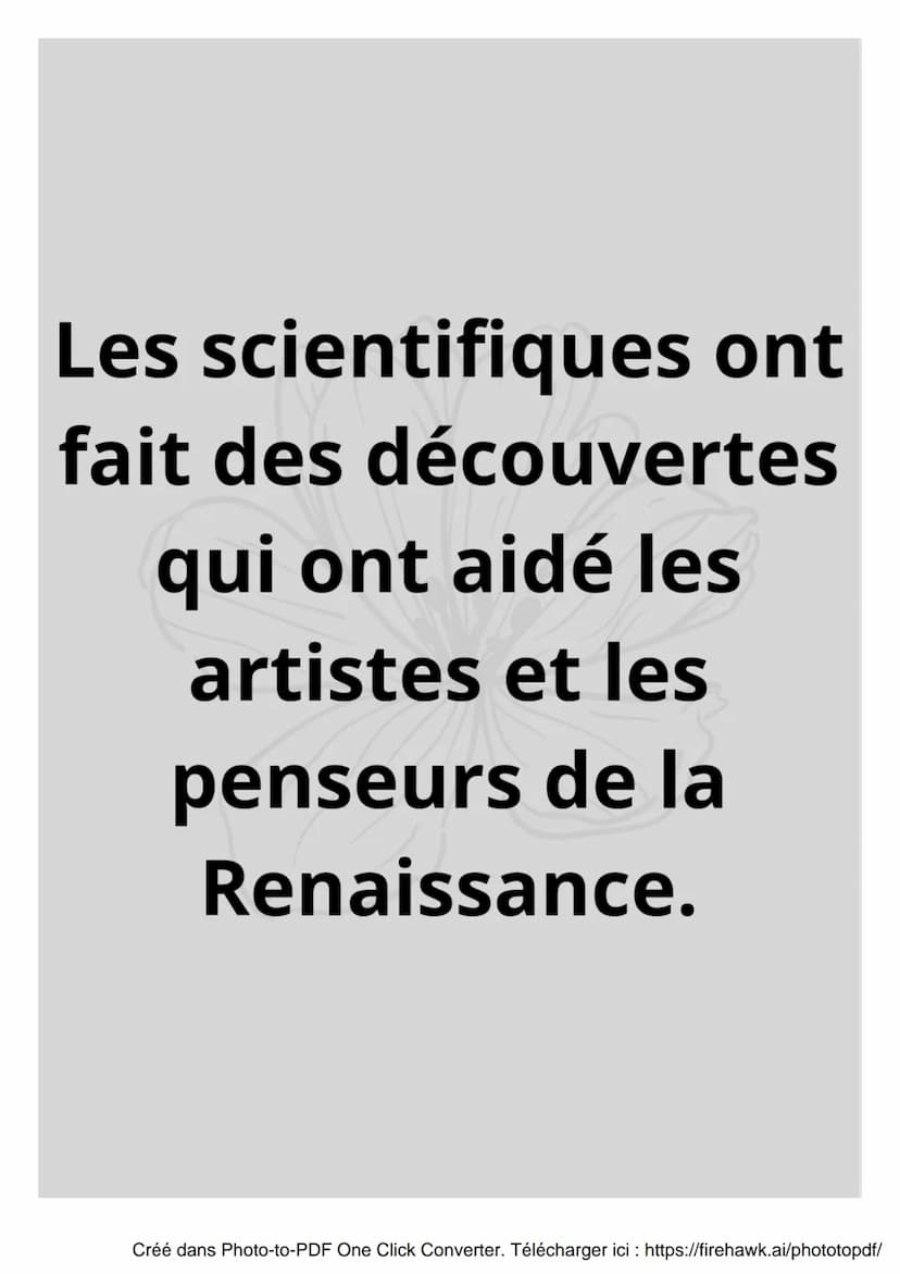 La renaissance
Créé dans Photo-to-PDF One Click Converter. Télécharger ici : https://firehawk.ai/phototopdf/ s
Qu'est-ce que la
Renaissance 