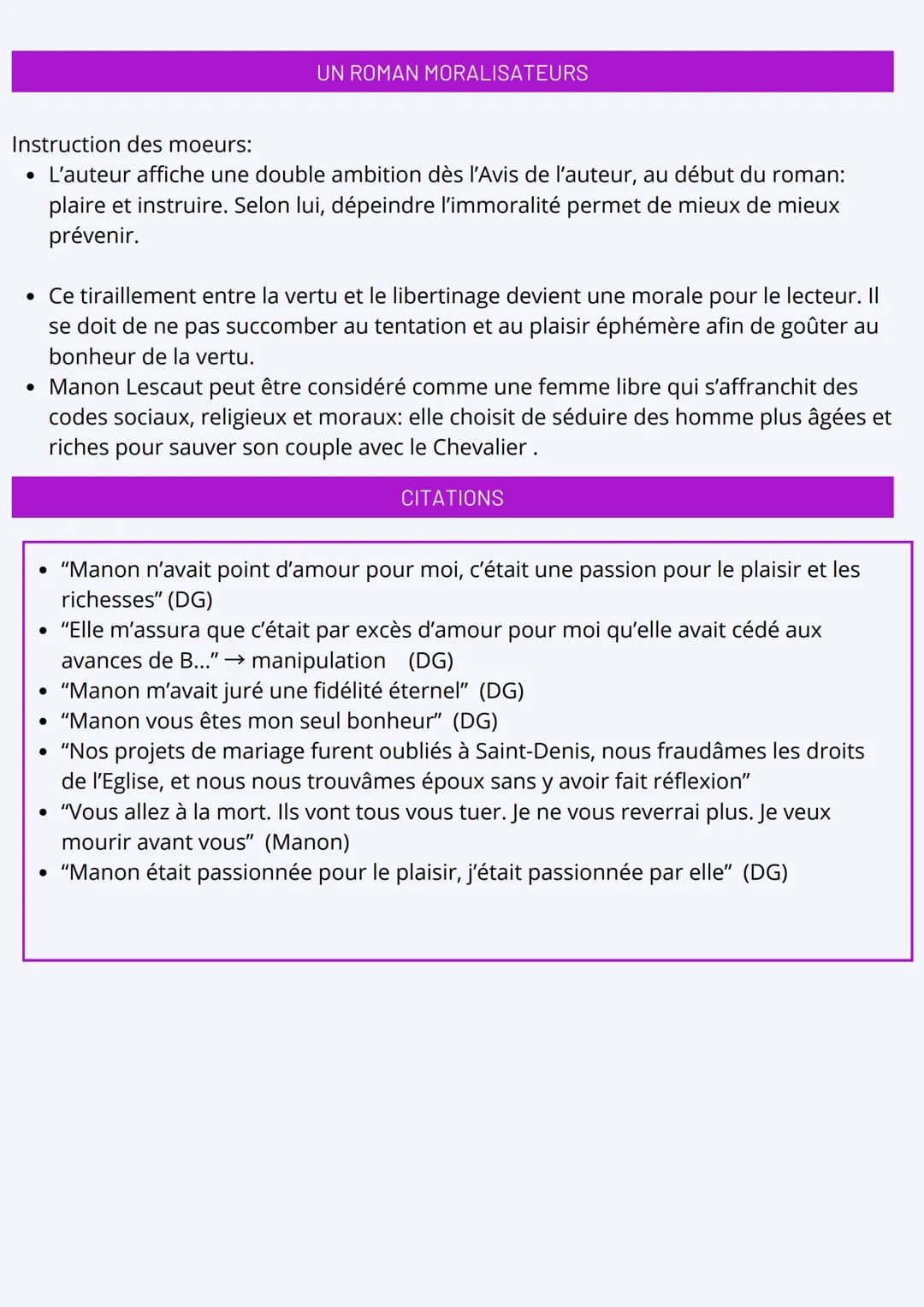 MANON LESCAUT: ABBÉ PREVOST
Abbé Prevost (1697-1763)
-romancier, prêtre
-Histoire du chevalier Des Grieux et
de Manon Lescaut
-Roman mémoire