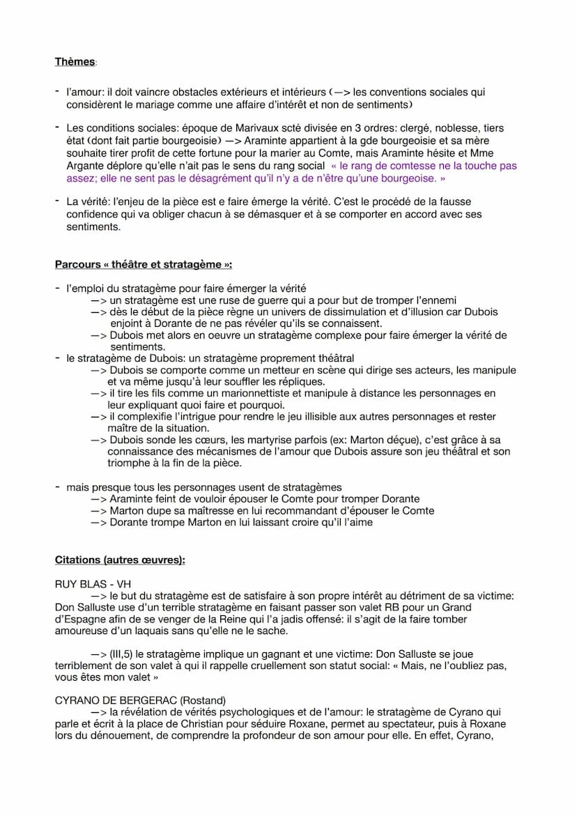 Résumé:
LES FAUSSES CONFIDENCES
L'acte 1 met en scène Dorante, un bourgeois ruiné mais sincèrement amoureux d'Araminte, une
jeune veuve rich