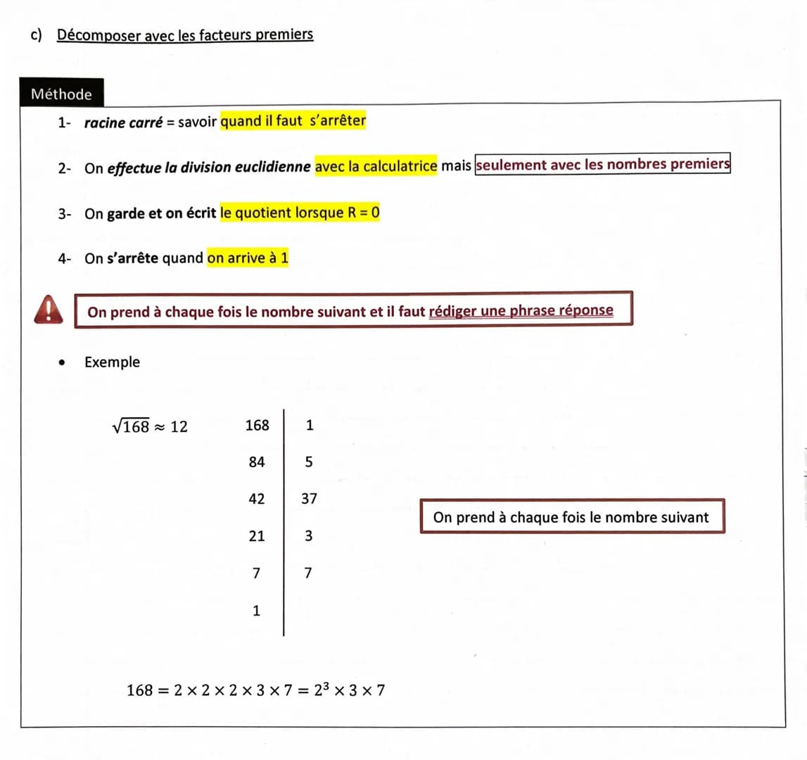 1.
Définition-propriété
a) Critères de divisibilité
Par 2: Termine par 0; 2; 4; 6 ou 8
●
Par 3: Somme total = 3; 6 ou 9
Par 4:2 derniers chi