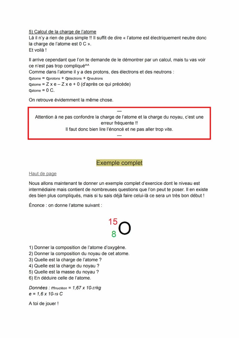 Cycle 5: Chapitre 1:
L'atome : des protons, des neutrons et des électrons!
Introduction
Dans ce chapitre nous allons voir ce qu'est un atome