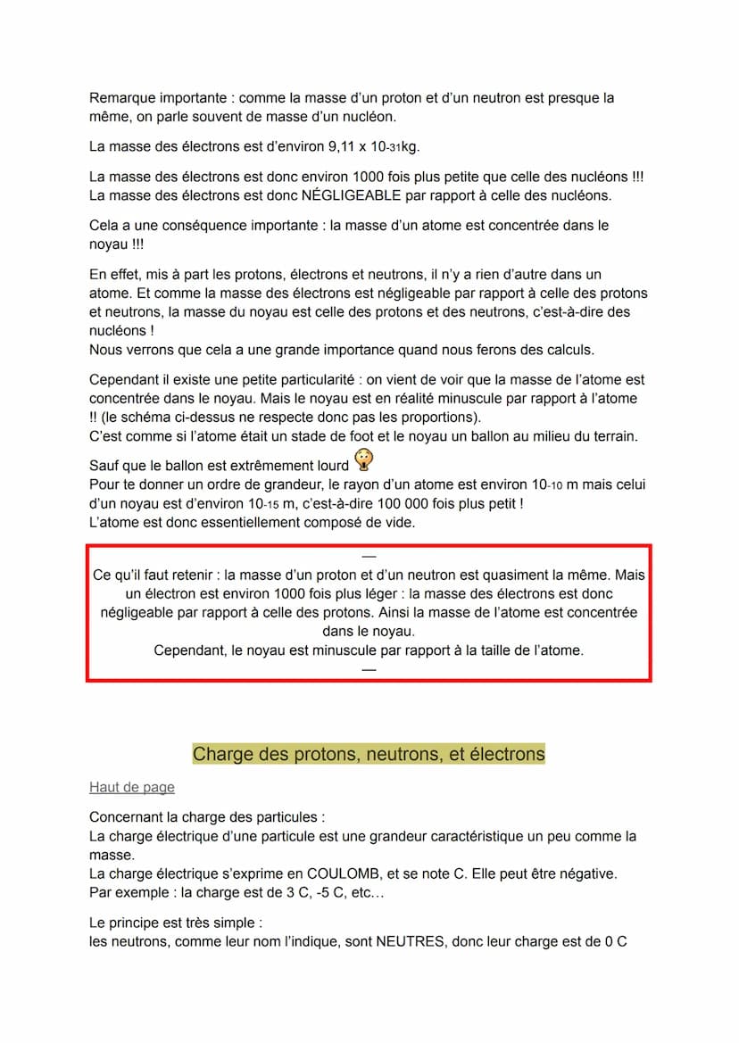 Cycle 5: Chapitre 1:
L'atome : des protons, des neutrons et des électrons!
Introduction
Dans ce chapitre nous allons voir ce qu'est un atome