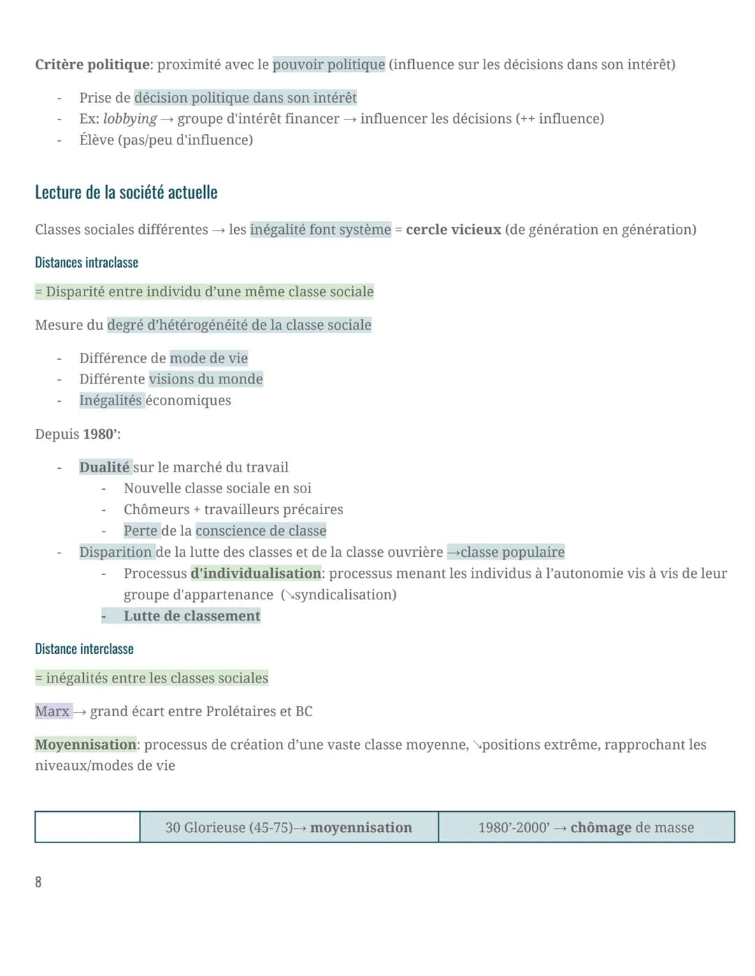 SES
Sociologie
Comment est structurée la société française actuelle ?
Structure de l'espace social
Hierarchie social
Hiérarchisation entre l
