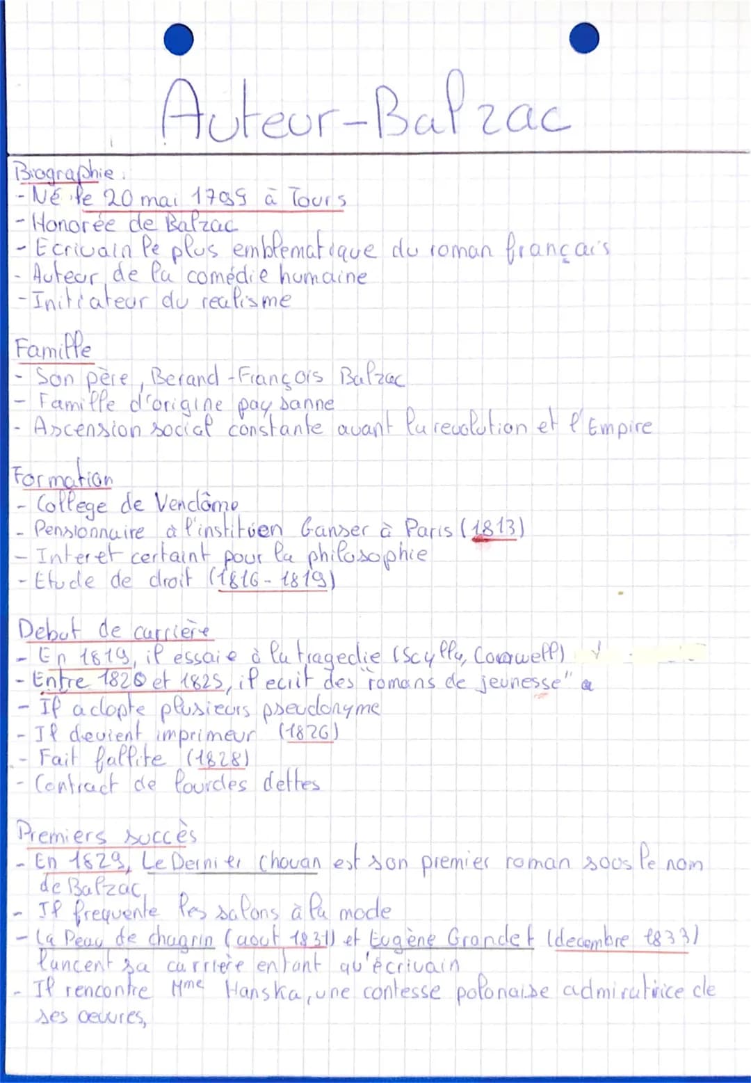 Biographie
-Né le 20 mai 1799 à Tours
-Honorée de Balzac
- Ecrivain le plus emblematique du roman français
Auteur de la comédie humaine
-Ini