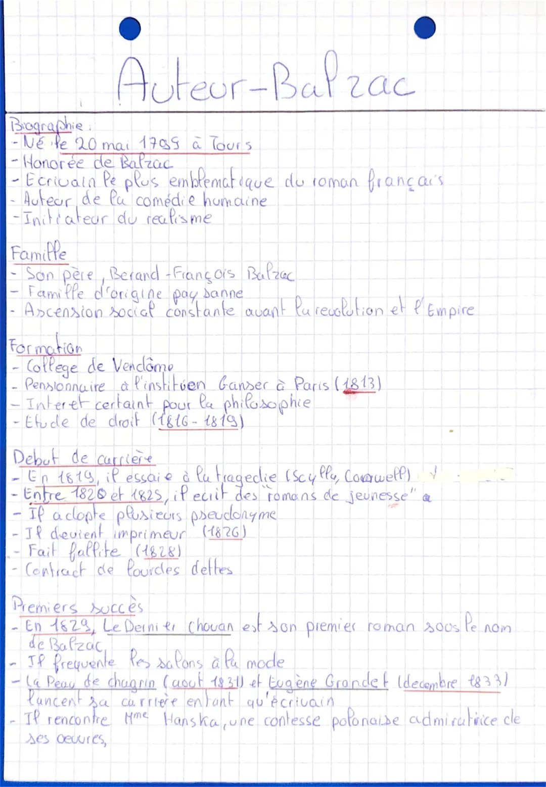 Biographie
-Né le 20 mai 1799 à Tours
-Honorée de Balzac
- Ecrivain le plus emblematique du roman français
Auteur de la comédie humaine
-Ini