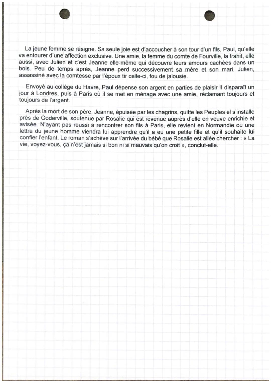 GUY DE MAUPASSANT
UNE VIE
Guy de Maupassant
Une vie
CHAPITRE I
Jeanne, 17 ans, fille d'aristocrates normands, quitte le couvent
dans lequel 