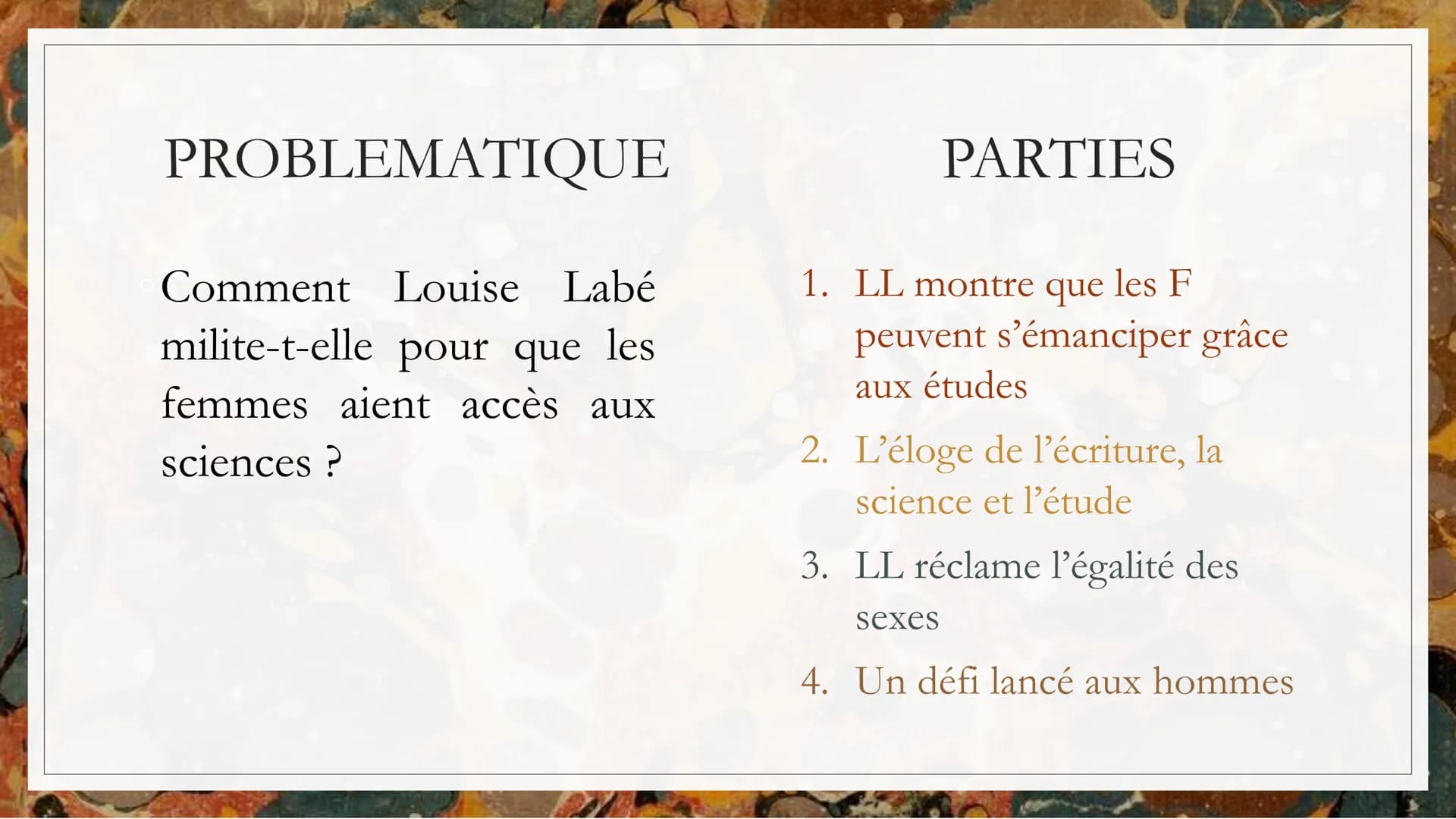 ÉPITRE
DICATOIRE À
MADEMOISELLE
CLÉMENCE DE
BOURGES
Auteur : Louise Labé
Date: 1555
Mouvement littéraire :
Humanisme
Parcours Ecrire et
comb