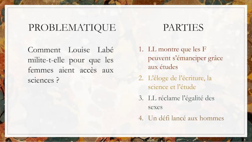 ÉPITRE
DICATOIRE À
MADEMOISELLE
CLÉMENCE DE
BOURGES
Auteur : Louise Labé
Date: 1555
Mouvement littéraire :
Humanisme
Parcours Ecrire et
comb
