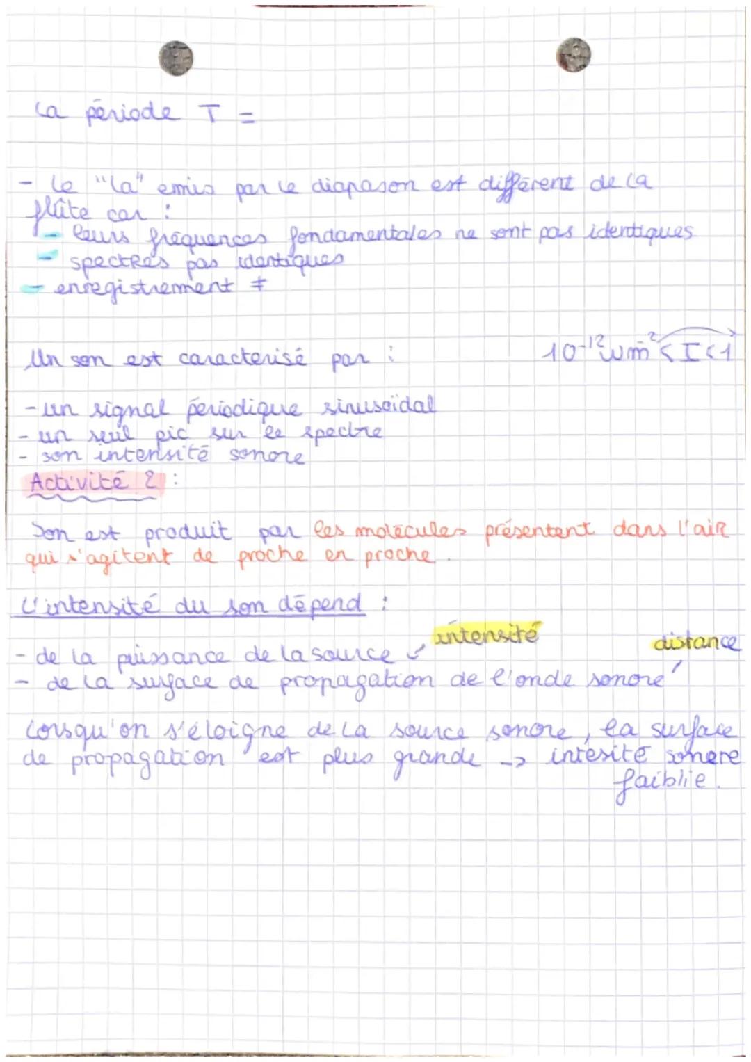 Il existe 2 types de signaux.
pur
Ninosoidale
Enseignement s.
Physique Chimie
S
MA
- composé
(pas cinco ane
L'intensité sonore correspond à 