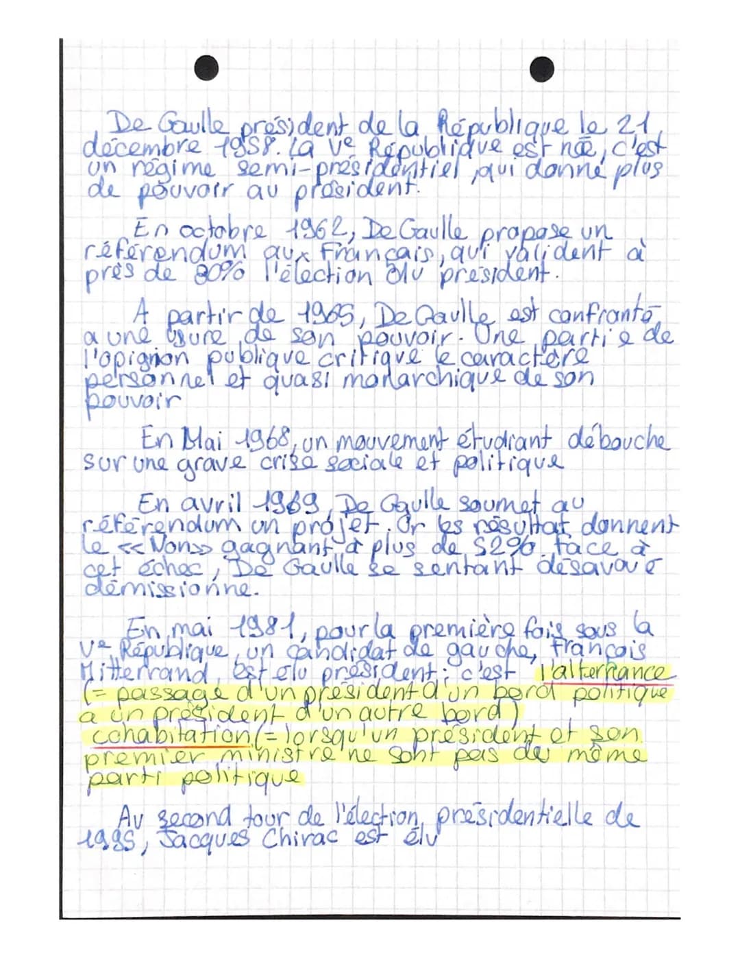 d
T3
Chapitre A: La Ve République, de la
Talternance et à la cohabition
I/ 1944-1947, refonder la République,
redéfinir la démocratie
ncais
