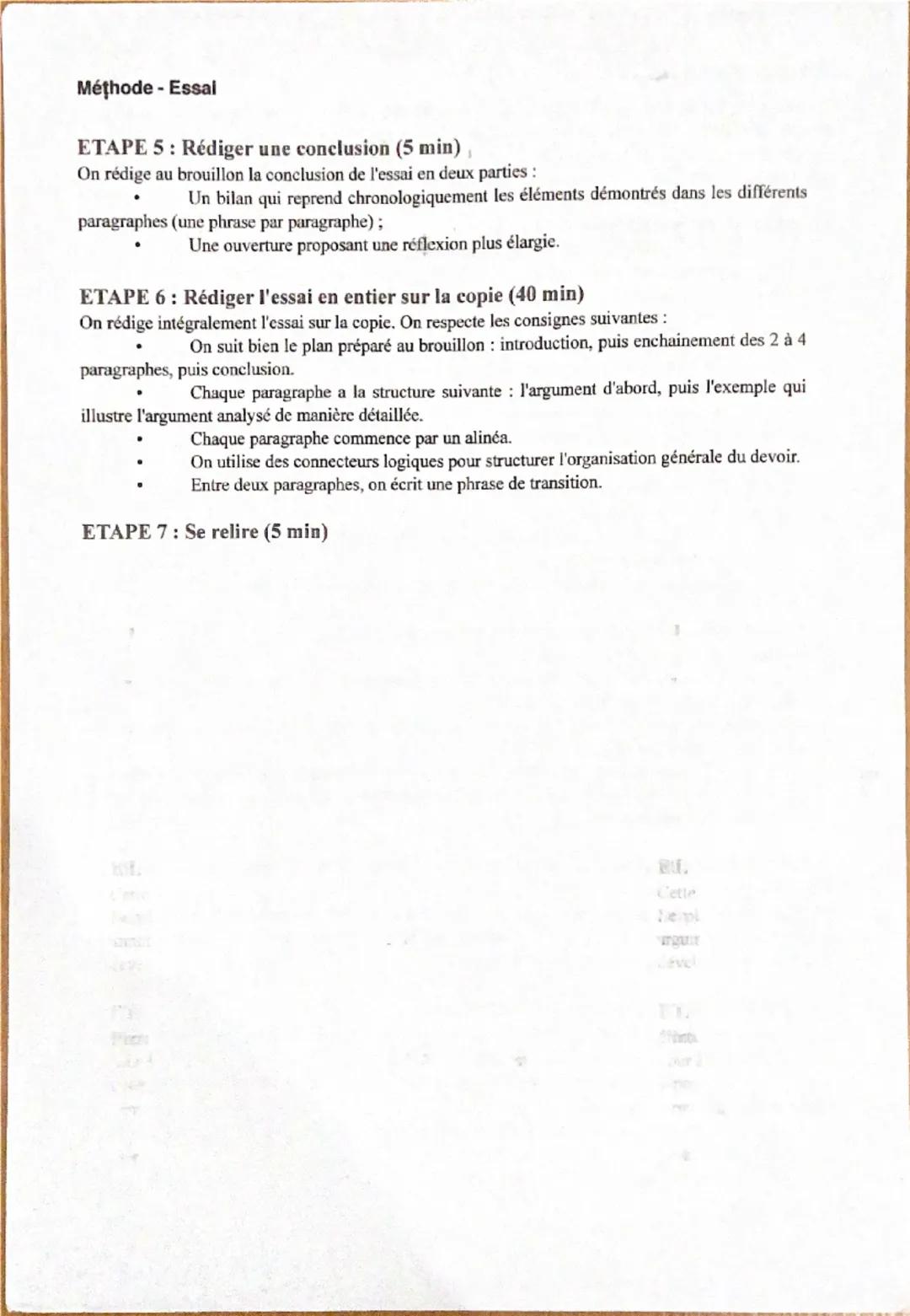 inentin ne pas dire exactement la vérité quila déforme
juste cause sobjectif / sujet qui nous tient à coeur susci
Méthode - Essaltand votre 