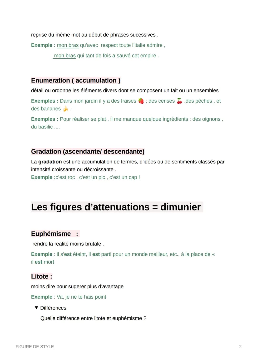 FIGURE DE STYLE
Les figures de raprochement = associer,
mettre en relation
La comparaison :
établit un rapprochement entre deux réalités au 