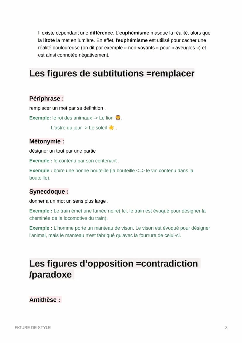 FIGURE DE STYLE
Les figures de raprochement = associer,
mettre en relation
La comparaison :
établit un rapprochement entre deux réalités au 