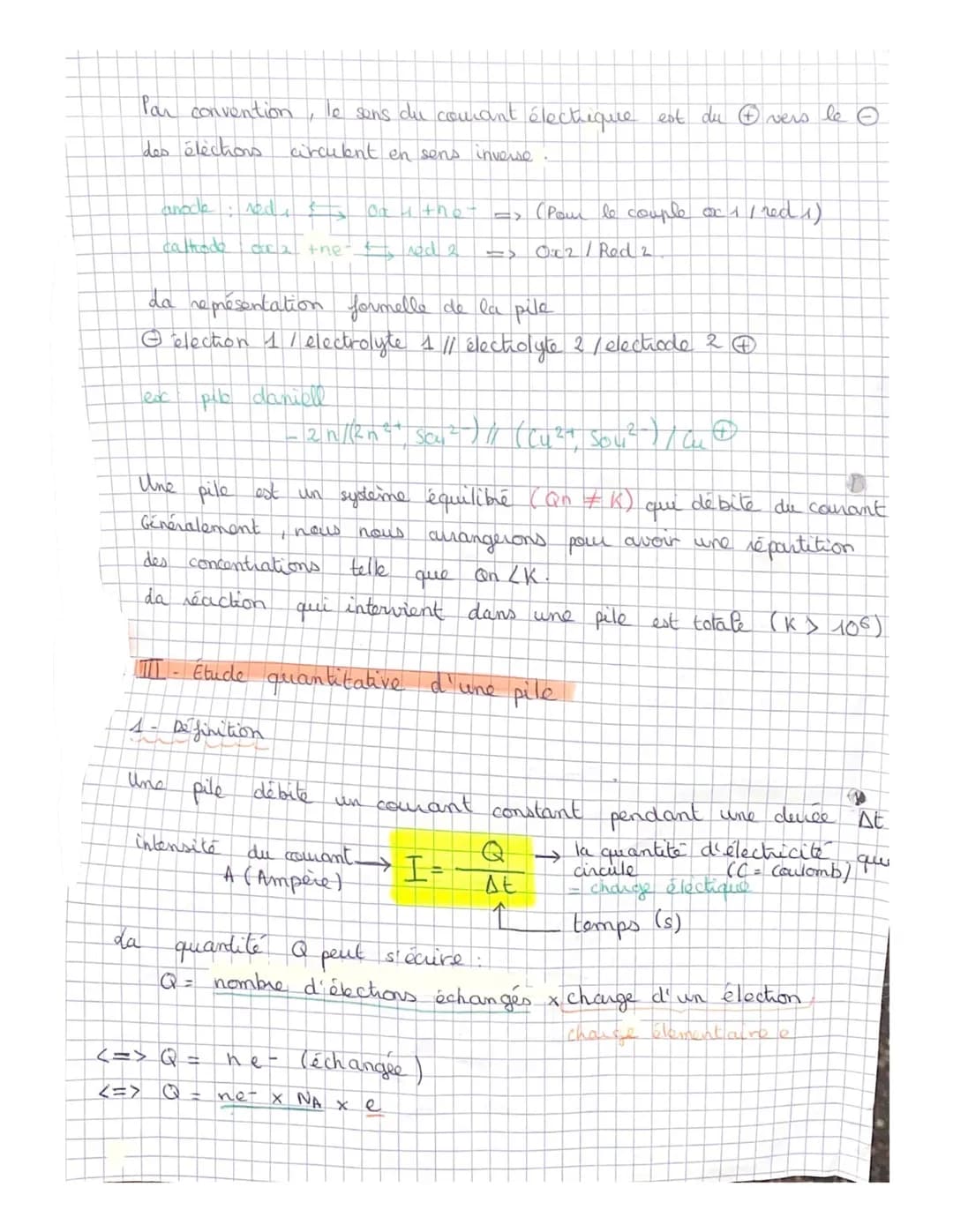 5
HAP ly
Chap. 4
0
élections
4) Electrode du cuine
1) de poe + est Cu et le pôle
3) des porteurs de charge dans les fils éléchiques sont les