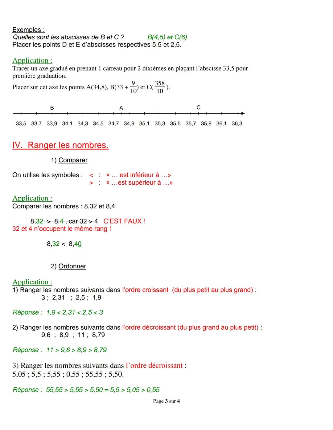 1. Numération de position. (voir : activité orthographe).
1) Rang des chiffres.
Exemple n°1 : 1049658763 s'écrit 1 049 658 763
Milliards
d
C