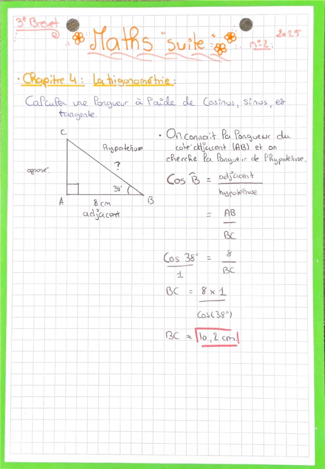 # 3
Bevet

# Mathématiques

-Chapitre 1: Calcul Littéral:

APRETENIR:

- 2 x a = 2a
- a x a = a²

Developpement:

K (a+b) = K x (a+b) = Ka +