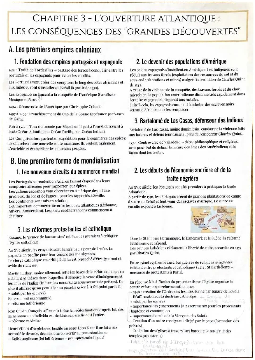 L’ouverture atlantique : les conséquences des « grandes découvertes »