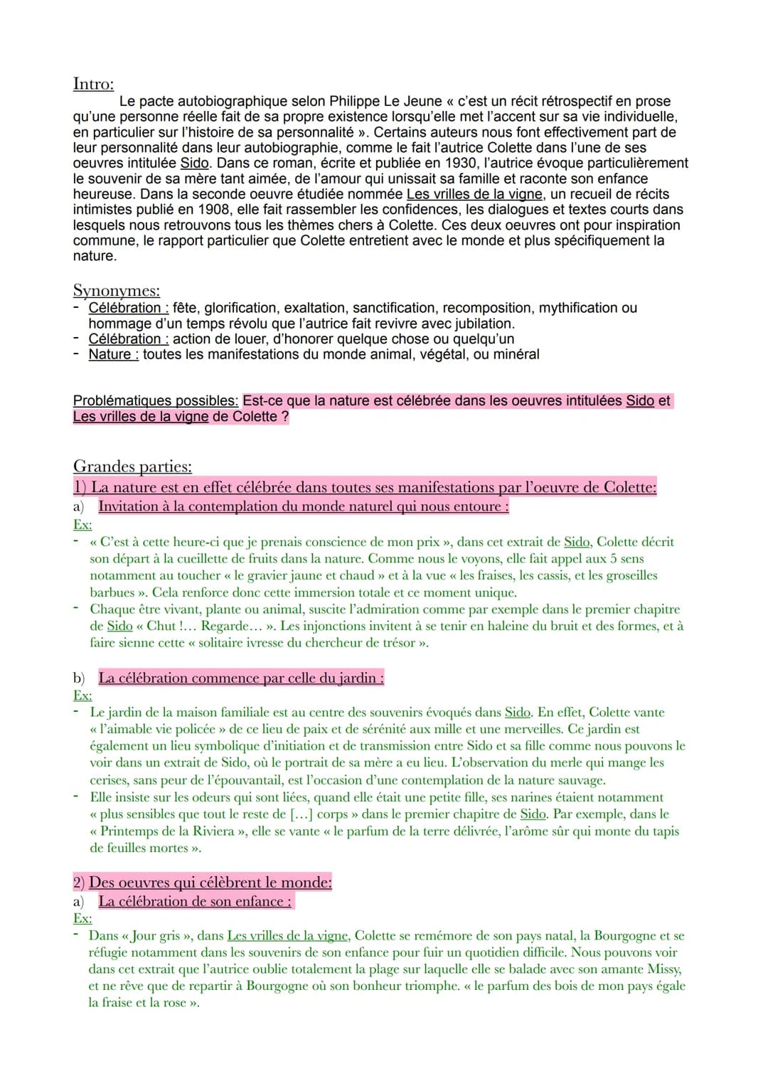 Intro:
Le pacte autobiographique selon Philippe Le Jeune « c'est un récit rétrospectif en prose
qu'une personne réelle fait de sa propre exi