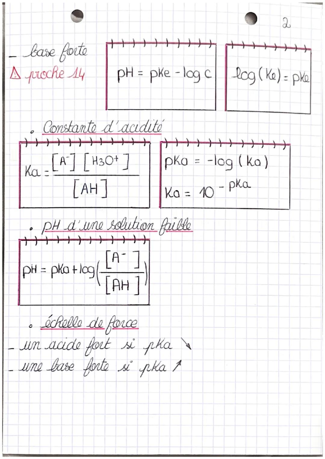 0
constante d'équilibre K
{}||||||||||
[H3O+] [HO]
O
● Chimie
La force des acides et des bases.
l'autoprolyse de l'eau
H₂O + H₂O → H3O+ + HO