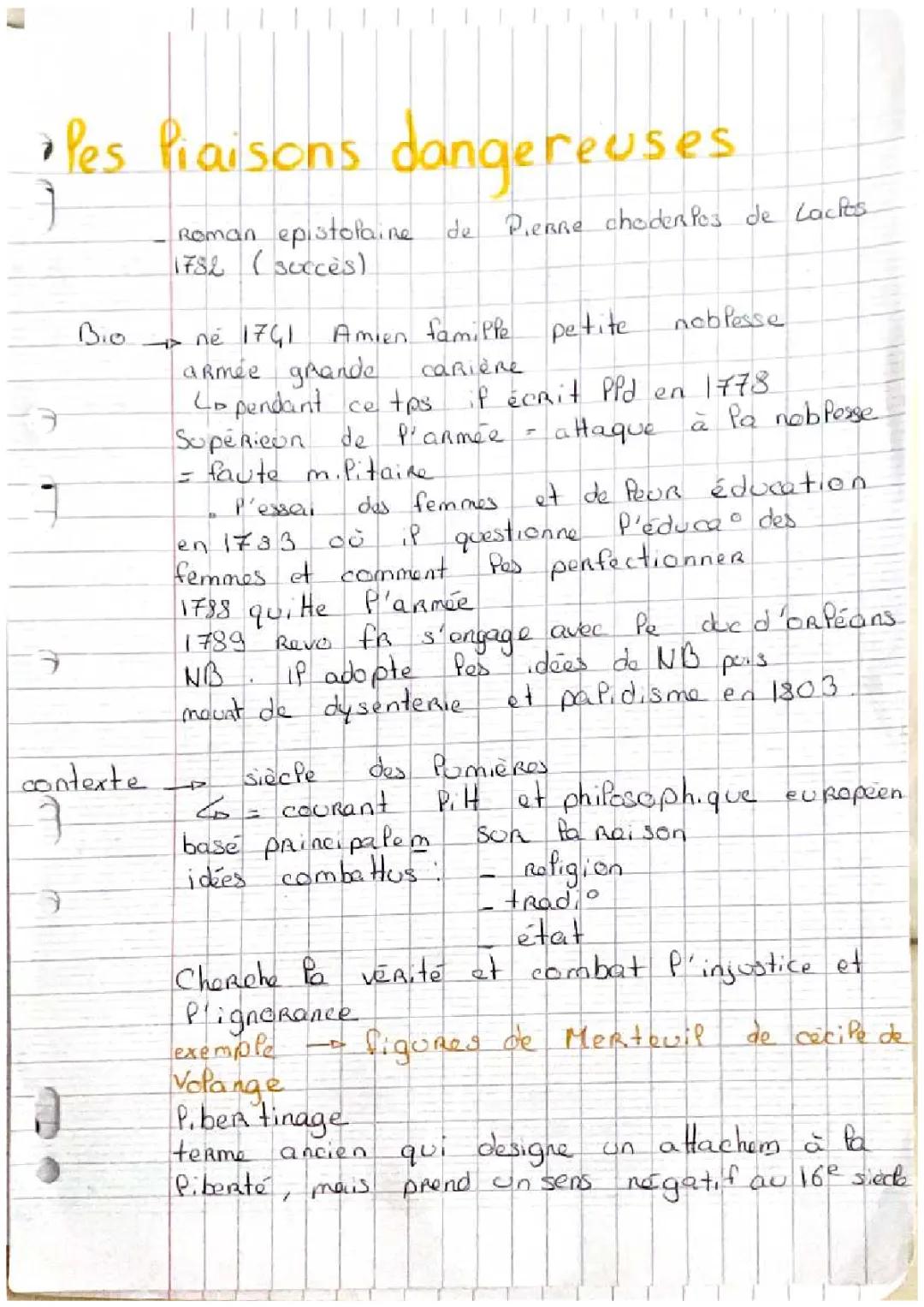 les liaisons dangereuses dissertation