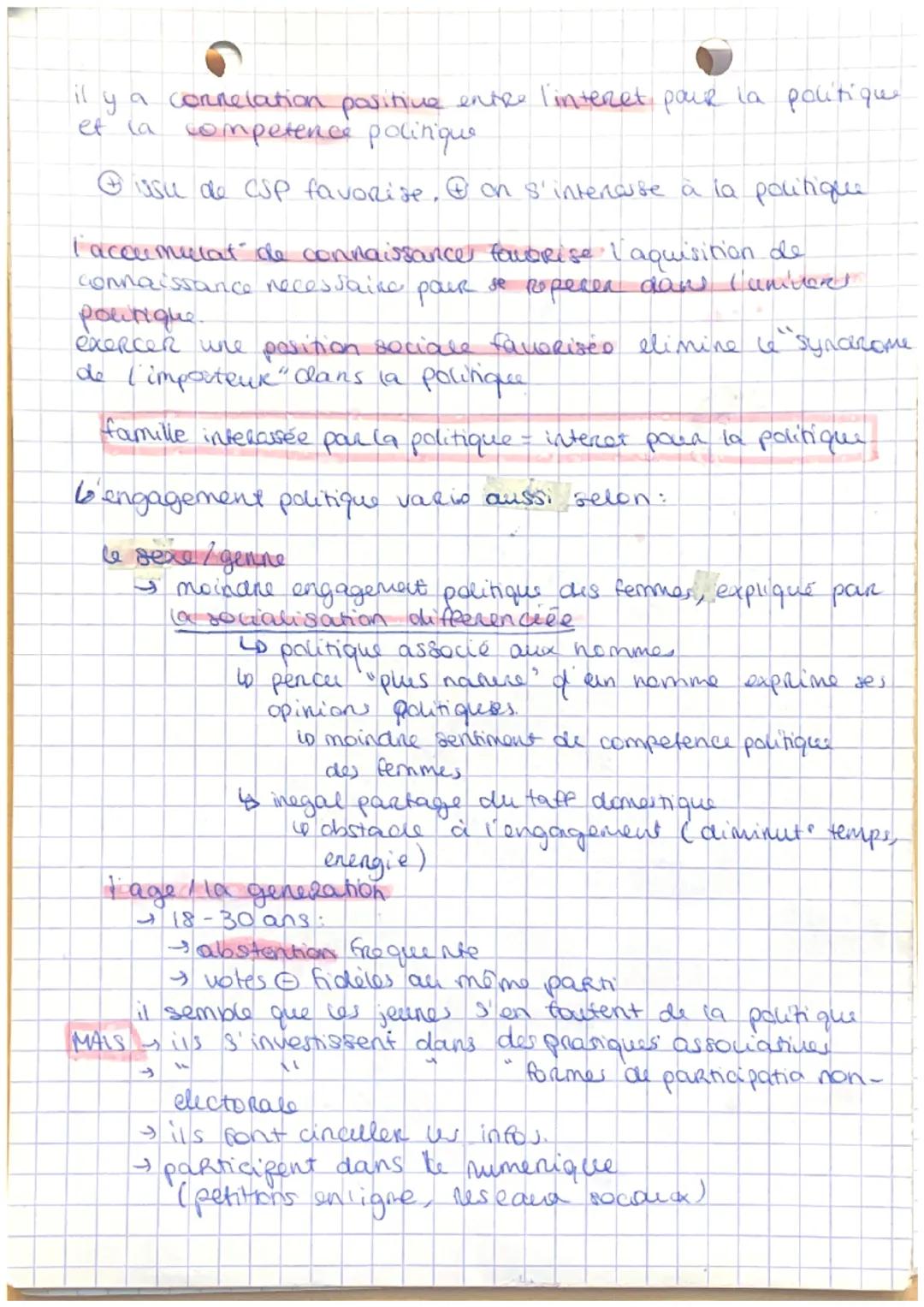 SES Chapitre 3

I. Comment et pourquoi s'engage-t-on?

La participation politiquel ensemble des activités qui visent à
influencer la selecti