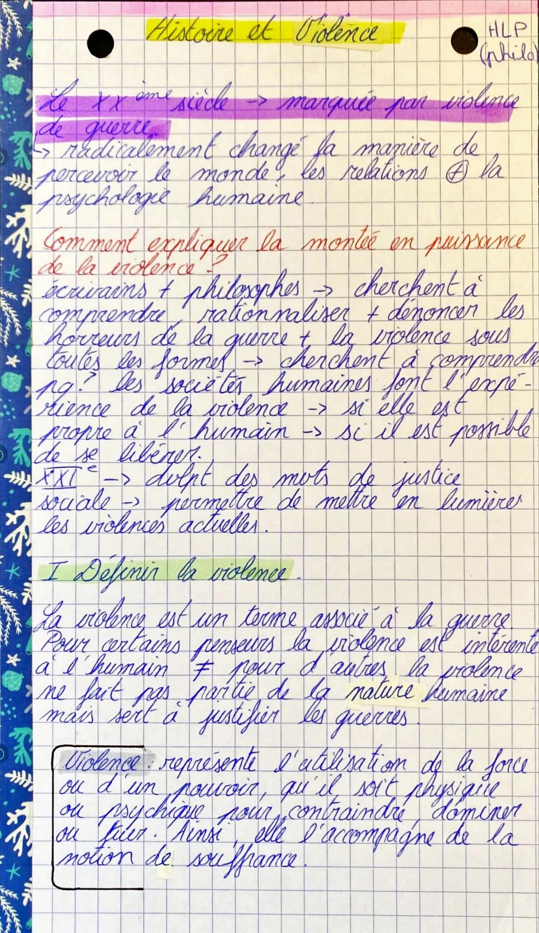 # Histoire et Violence

HLP
(philo

Le xx ime siecle > marquée par trolince
de guerre

radicalement change fa manière de
percevoir le monde,