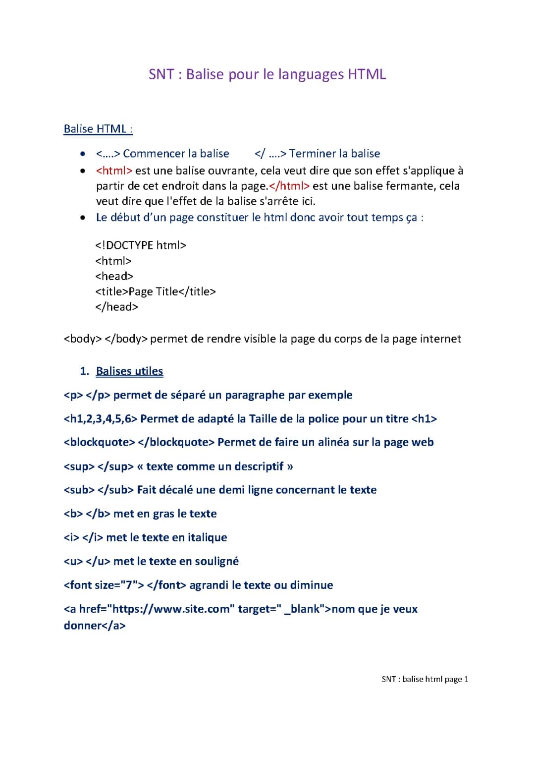 How to Make HTML Opening and Closing Tags and Examples of Ordered and Unordered Lists
