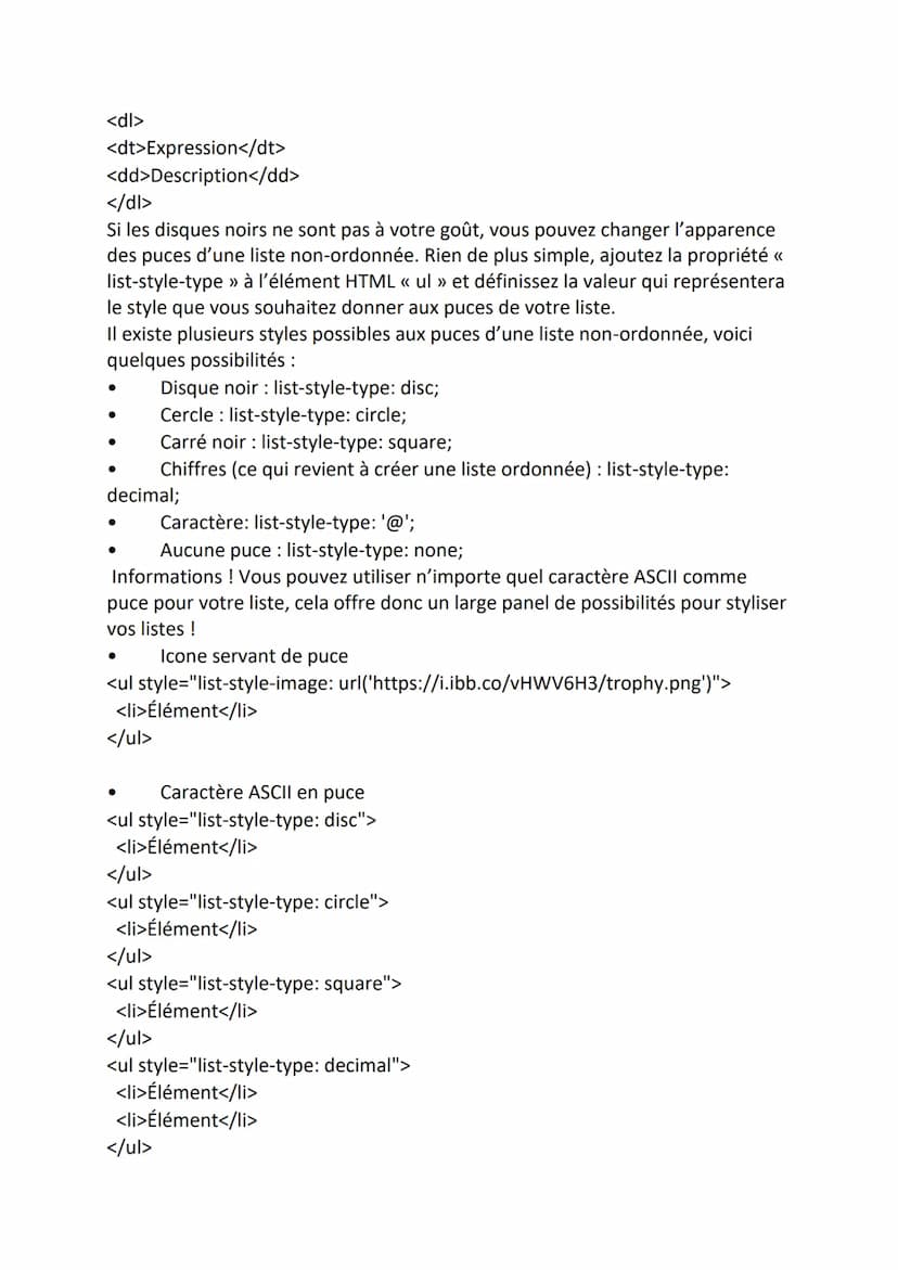 Balise HTML:
●
SNT: Balise pour le languages HTML
<...> Commencer la balise </....> Terminer la balise
<html> est une balise ouvrante, cela 