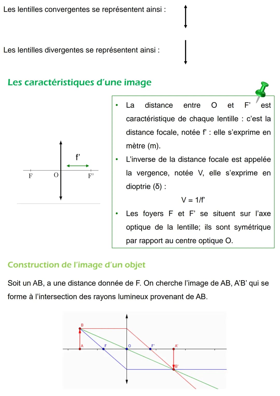 Plusieurs schémas
●
cornée
pupille
iris
●
Vision et images
cristallin
Les différentes lentilles
Modèle de l'œil réduit
<-- rétine
Il existe 