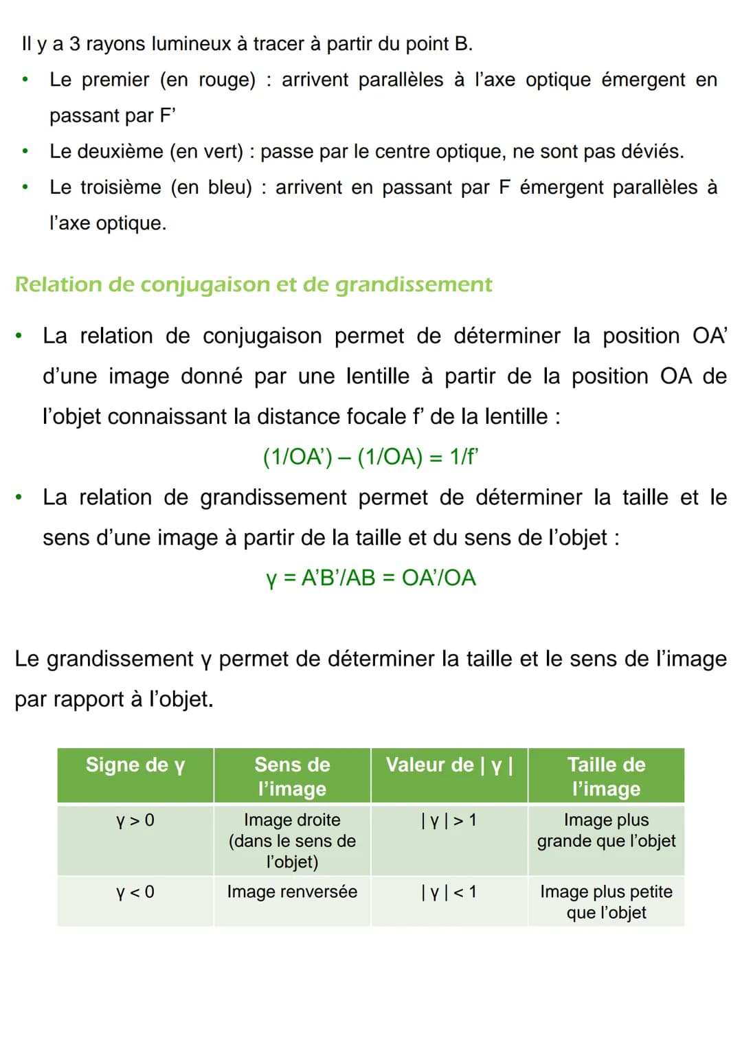 Plusieurs schémas
●
cornée
pupille
iris
●
Vision et images
cristallin
Les différentes lentilles
Modèle de l'œil réduit
<-- rétine
Il existe 