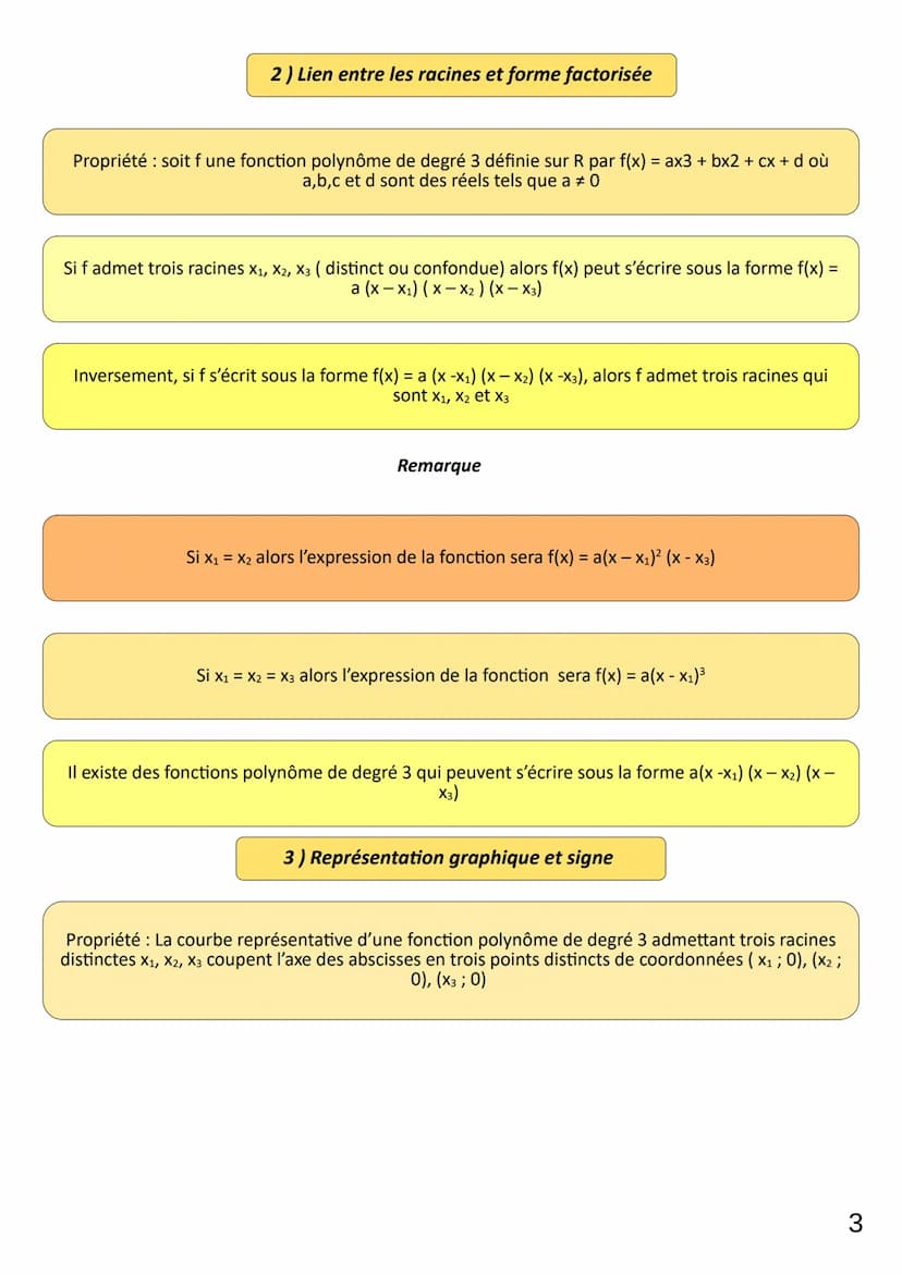 Theme 7
Chap 7
LIMAUX Oriane
1) Généralités sur les fonctions polynômes de degré 3
Fonctions du polynôme de degré 3
On appelle fonction poly