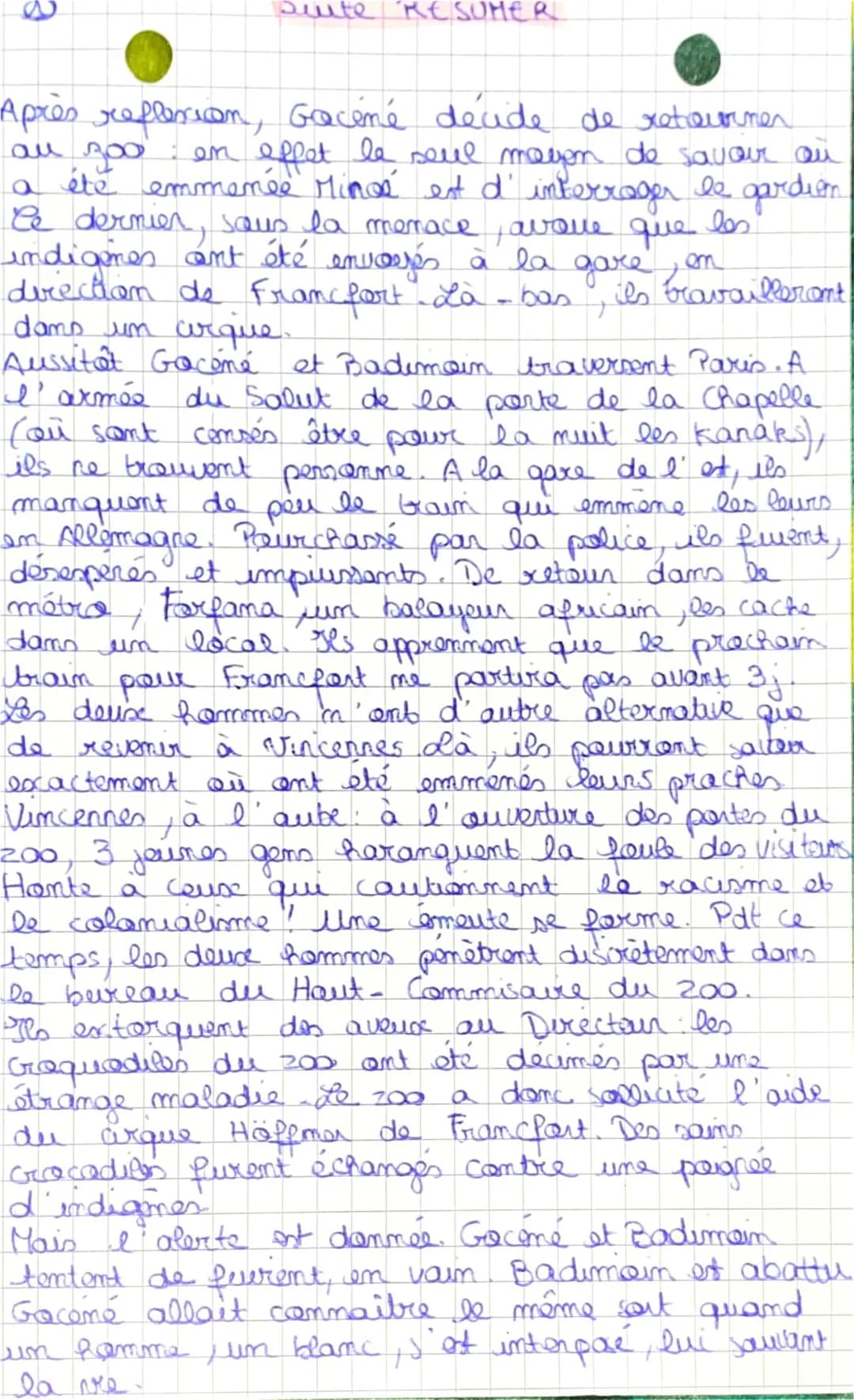 Cannibale de Didier Daeninckx - Résumé et Personnages