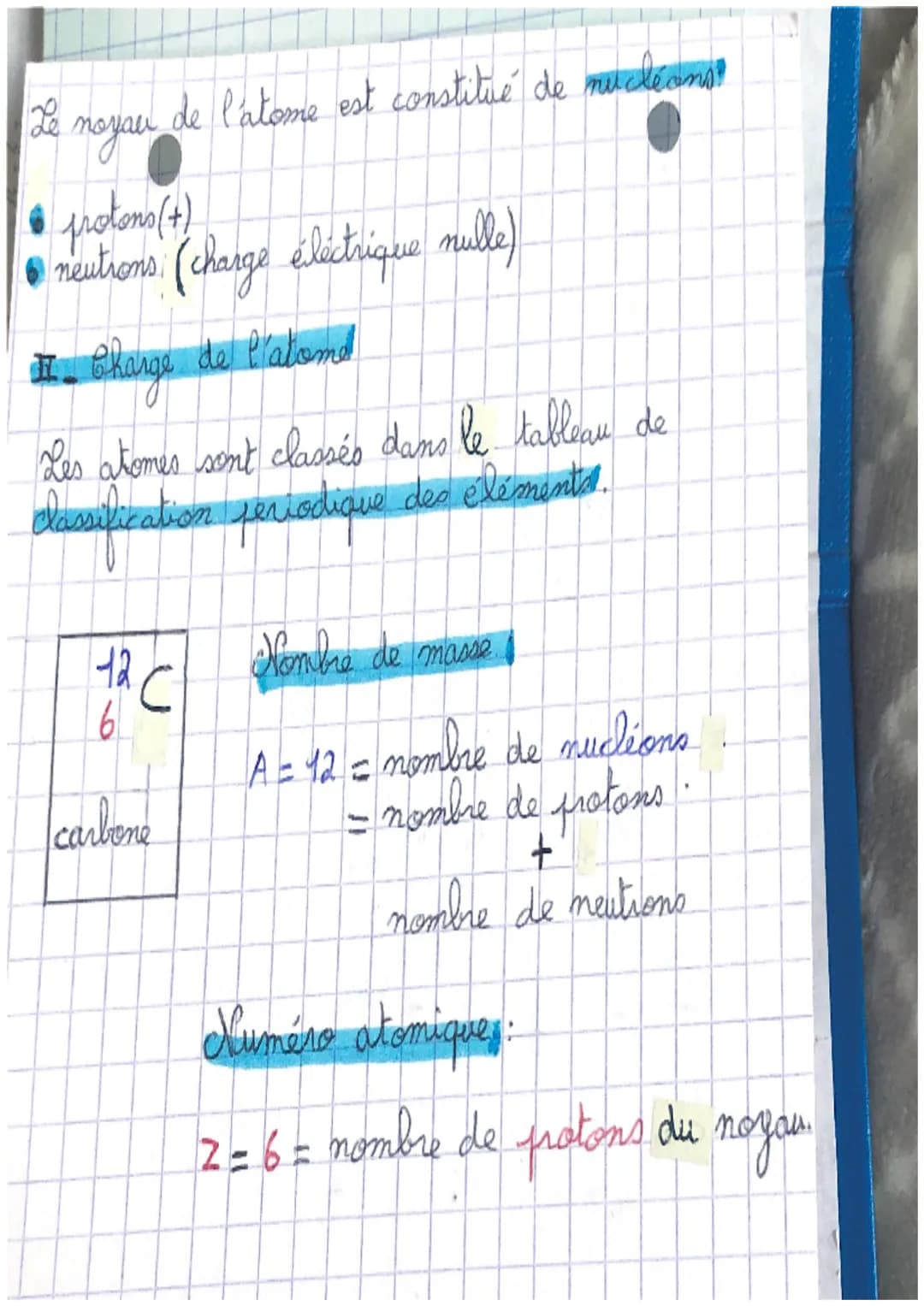 COMPTA
PHYSIQUE
Chapitre I.
atome
Ha matière est constituée de petites particules:
les molécules
Les molécules sont elles mêmes constituées 