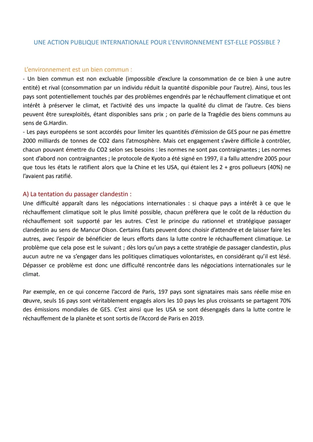 CHAPITRE 7: QUELLE ACTION PUBLIQUE POUR L'ENVIRONNEMENT ?
1/ Quels acteurs participent à la construction de l'environnement comme problème
p