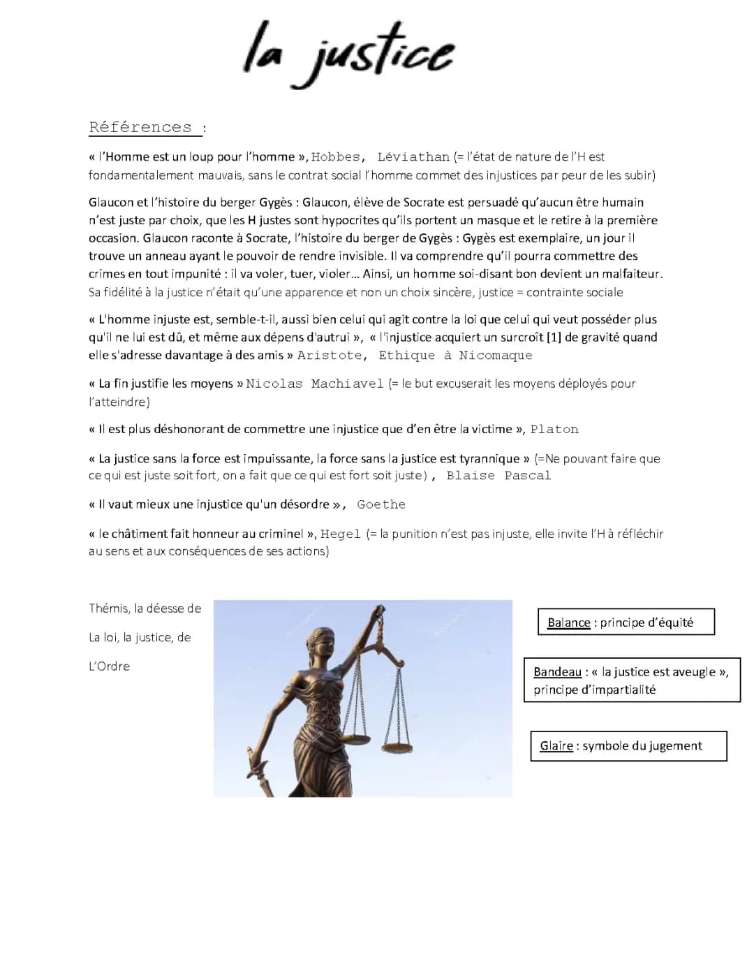 la justice philo tle 