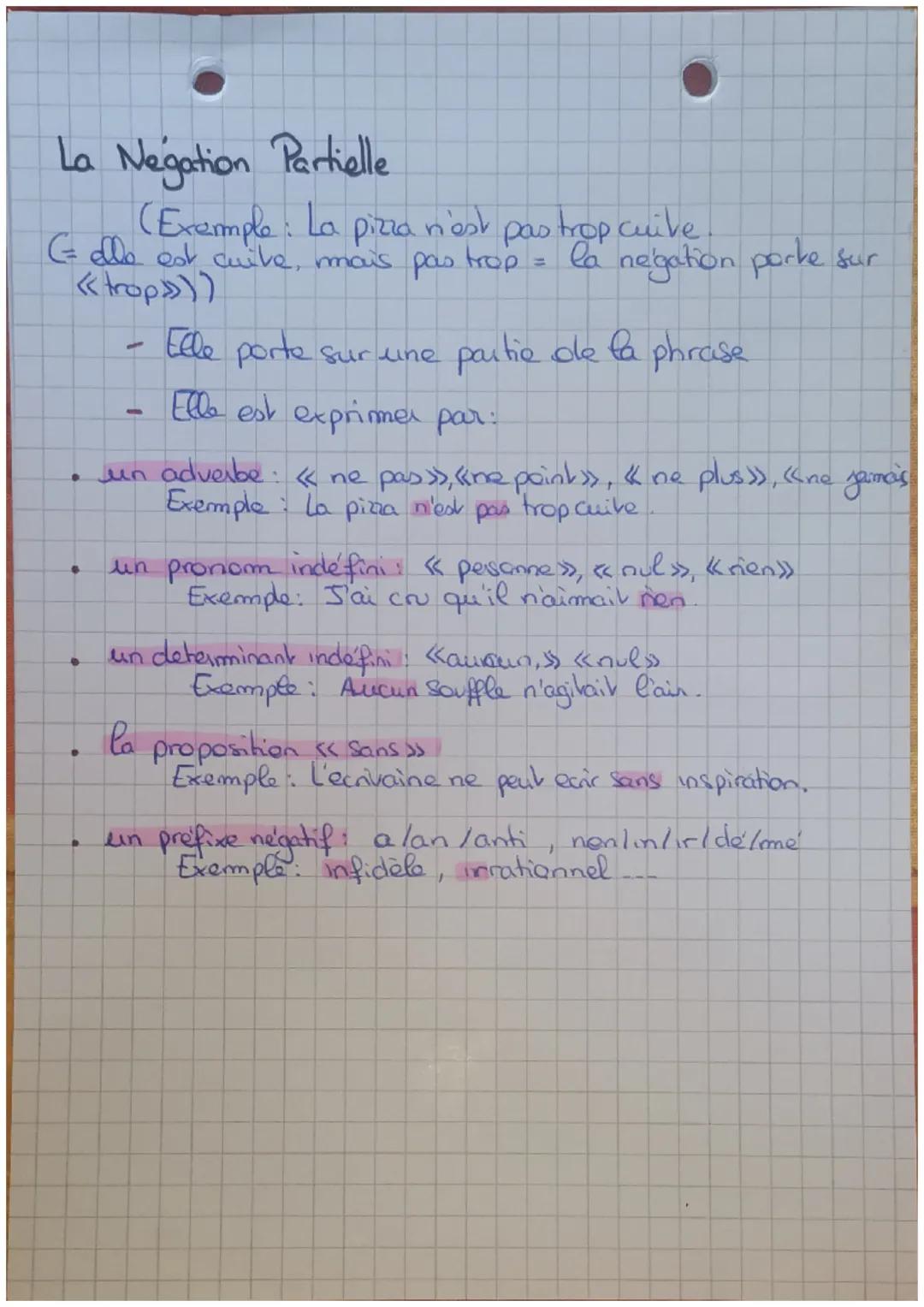 # -LA Négation-

→ On considère la négation comme l'inverse de
la veritei d'un fait. Il s'agit de nier un fait, de le
declara comme faux.

C