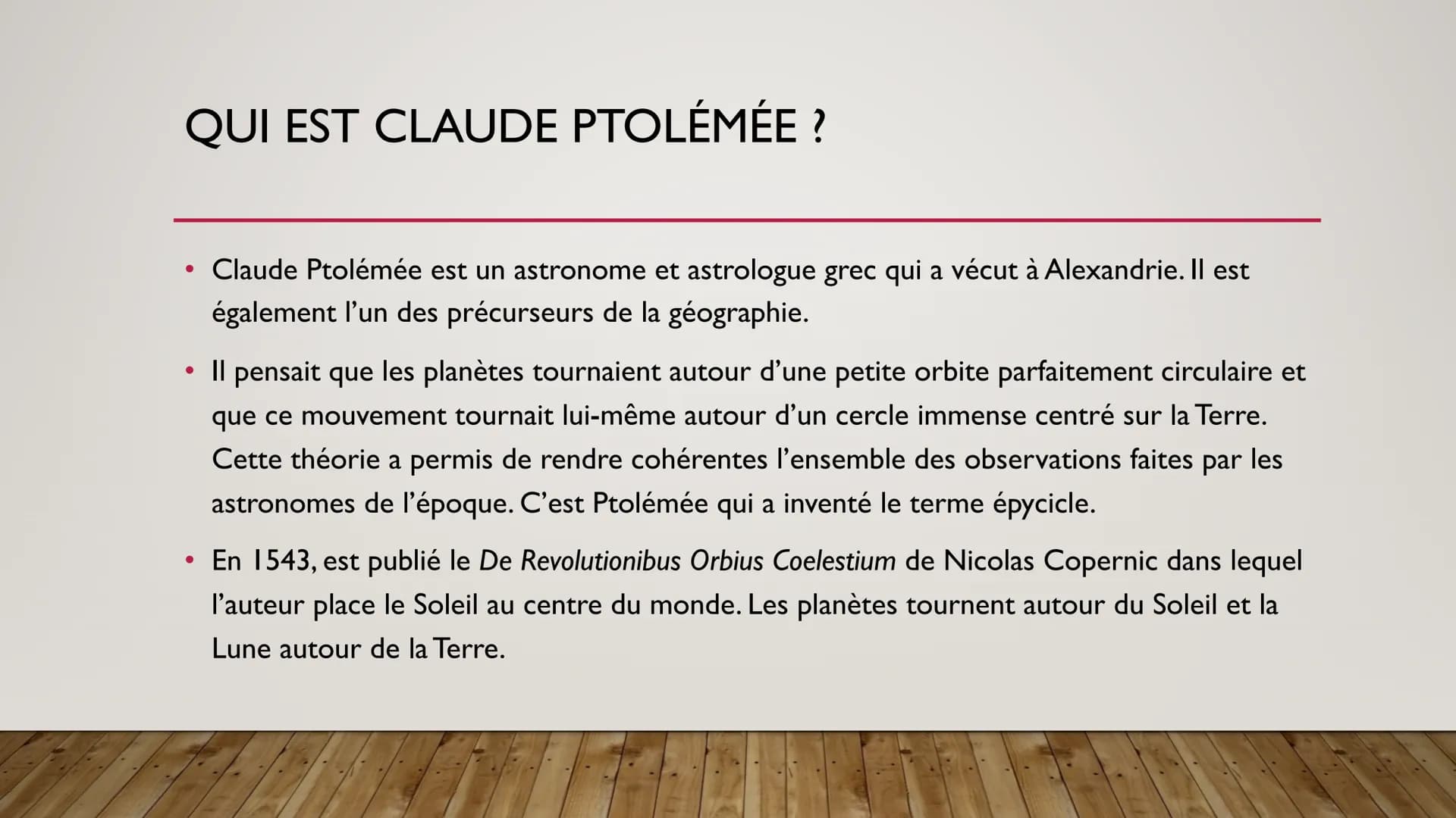 DU GÉOCENTRISME À
L'HÉLIOCENTRISME
LIVRE PAGE 172-173-180 QU'EST CE QUE LE GÉOCENTRISME ET
L'HÉLIOCENTRISME?
●
●
●
Le géocentrisme est une t