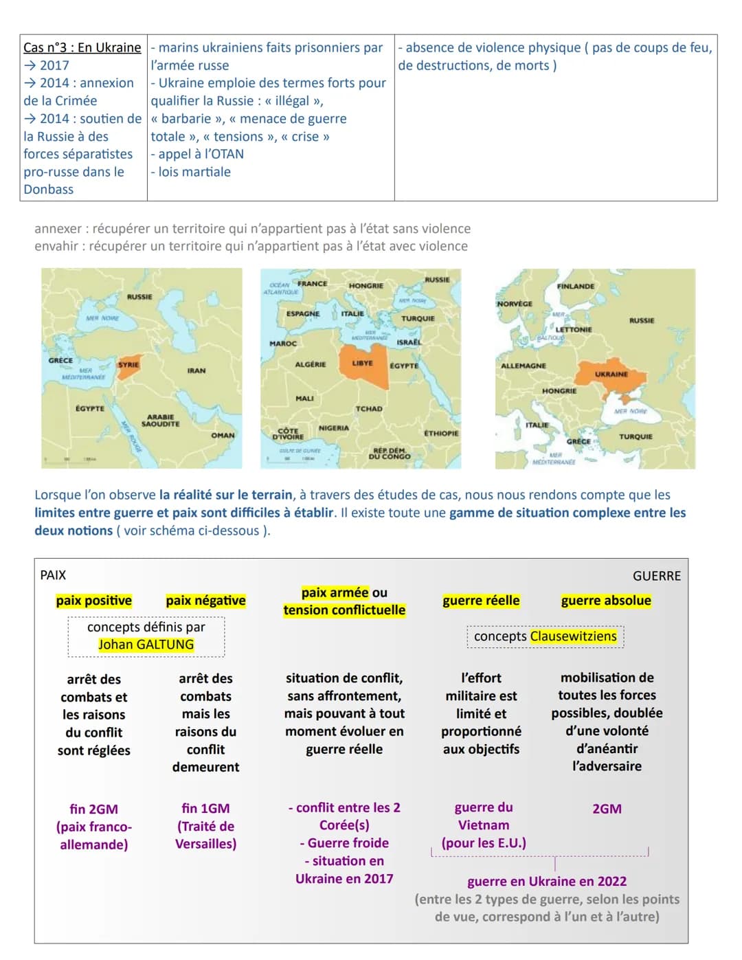 Thème 1 : Faire la guerre, faire la paix : formes de conflits et modes de résolution
Introduction : au thème 1
Introduction : définition et 