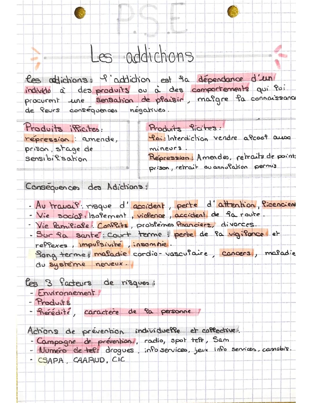Les addictions
