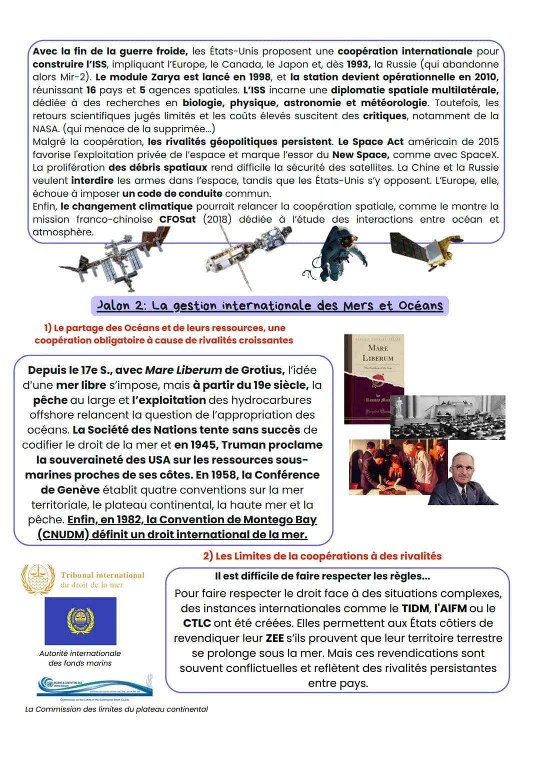 *****HGGSP
De nouveaux espaces de conquêtes
Axe Introductif : Océan et espace, quelles spécificités ?
Jalon 1 : Une connaissance et une mait