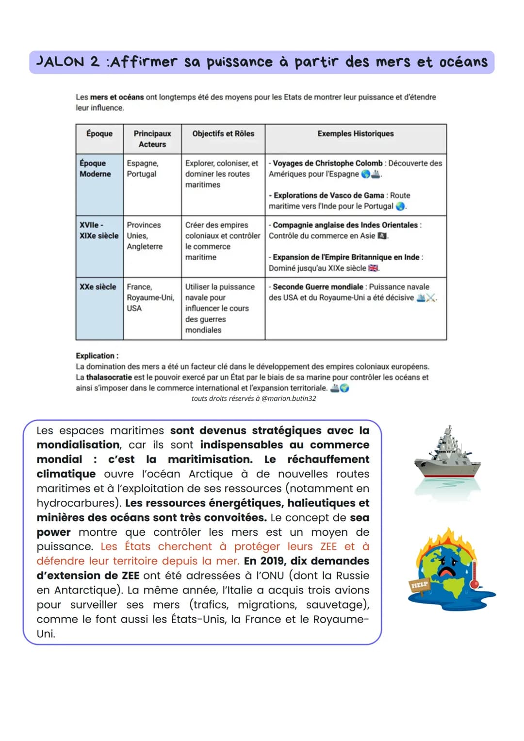 *****HGGSP
De nouveaux espaces de conquêtes
Axe Introductif : Océan et espace, quelles spécificités ?
Jalon 1 : Une connaissance et une mait