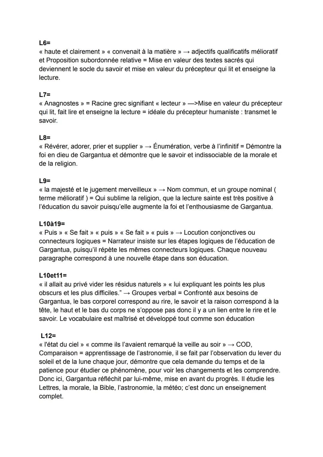François Rabelais
Écrivain du XVIème
● Mouvement Littéraire Humaniste
Il est considéré comme libre-penseur
<< Gargantua »> 1534
●
CHAPITRE 2