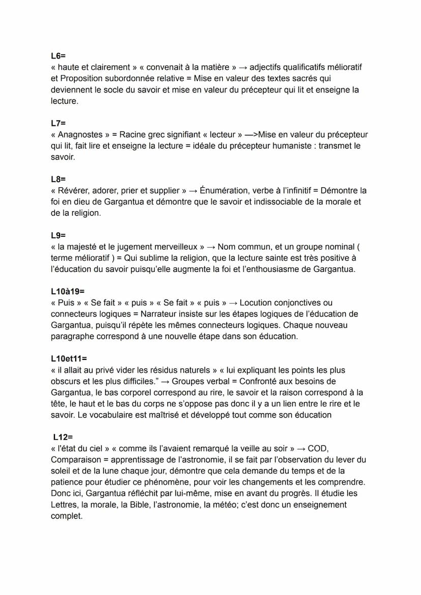 François Rabelais
Écrivain du XVIème
● Mouvement Littéraire Humaniste
Il est considéré comme libre-penseur
<< Gargantua »> 1534
●
CHAPITRE 2