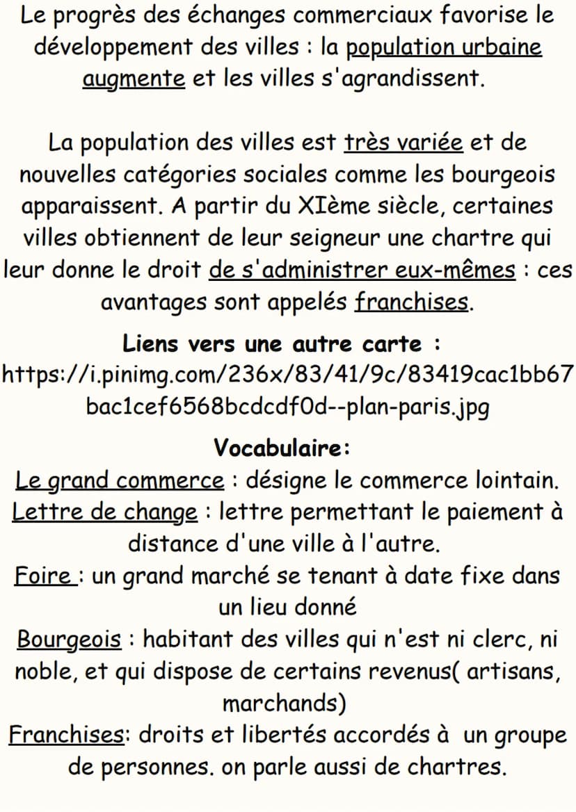 Progressivement, l'Europe s'organise en 3 grands
réseaux d'échanges internationaux:
En Méditerranée : le principal foyer du grand
commerce e