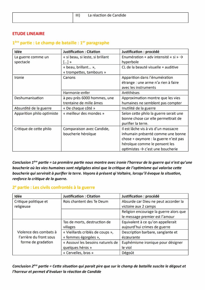 FICHE DE REVISION: TEXTE POUR L'ORAL N° 8
Voltaire, Candide Chapitre 3
Auteur: Voltaire
Séquence 2 Rire et savoir
Rien n'était si beau, si l